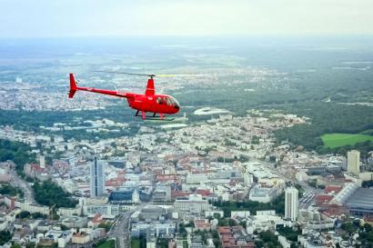 Hubschrauberflug Leipzig 