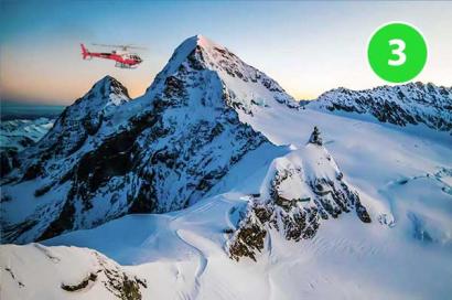 Jungfraujoch Helikopterflug Gsteigwiler