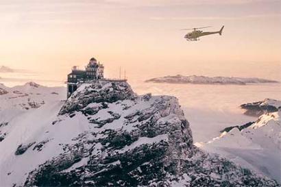Jungfraujoch helicopter