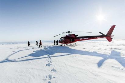 Helikopterundflug Gletscherlandung Island