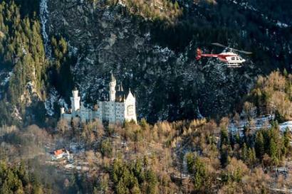 Hubschrauberflug Schloss Neuschwanstein