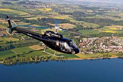 Landschaft Hubschrauberflug Salzburg