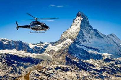 Helicopter Jungfraujoch and Matterhorn