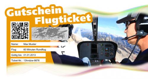 Gutschein Flugticket